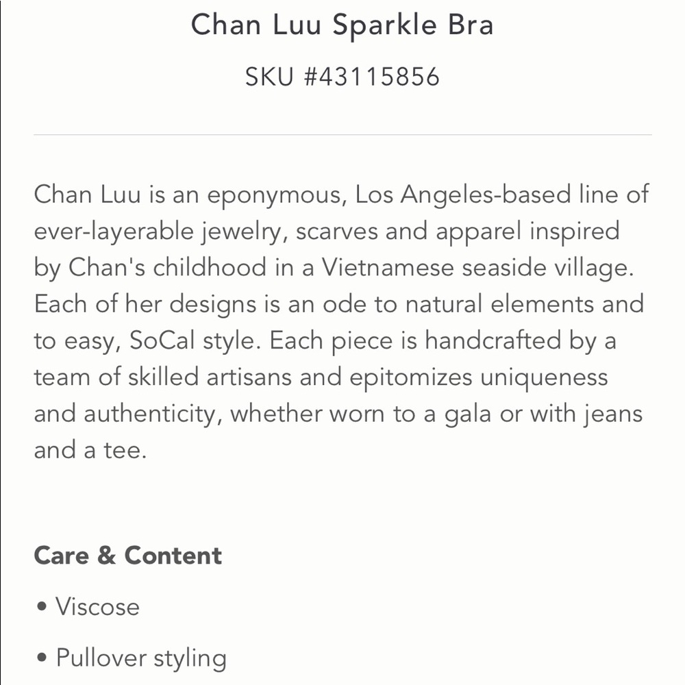 Anthropologie Sparkle T Back Bra - Picture 4 of 5